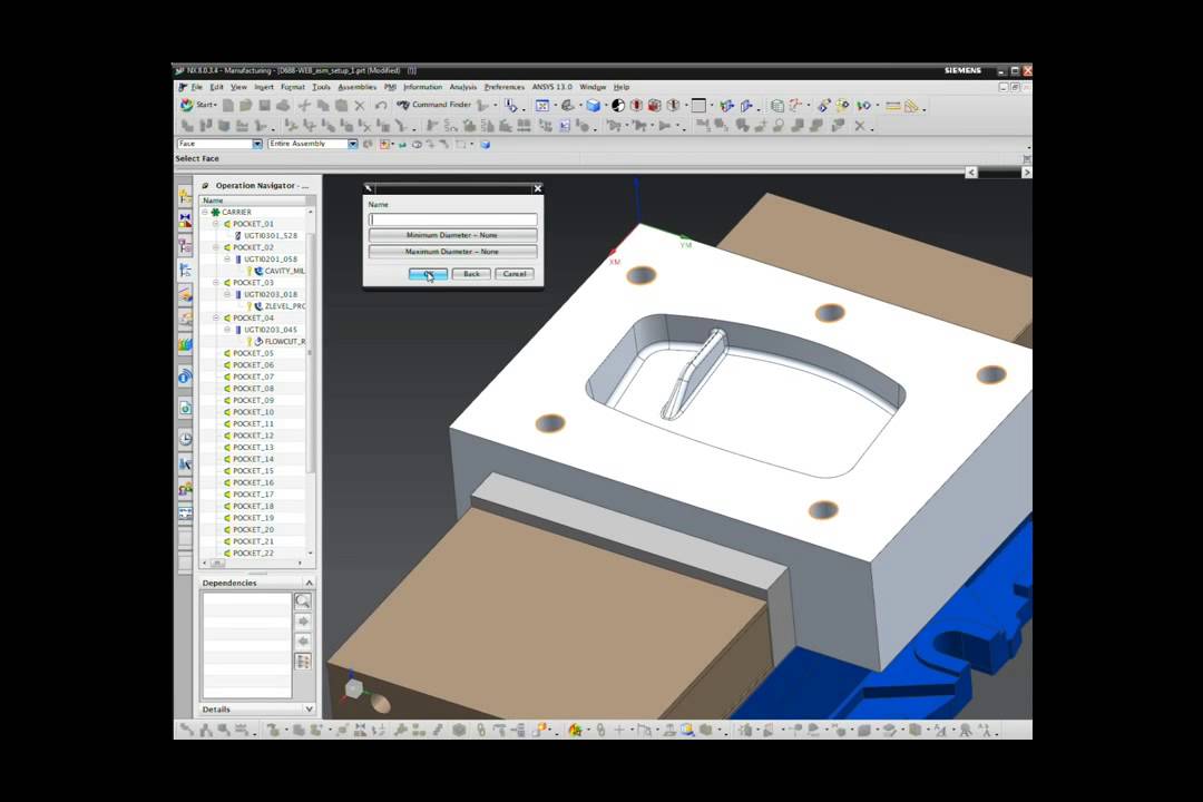 Демонстрация CAM Express и Solid Edge