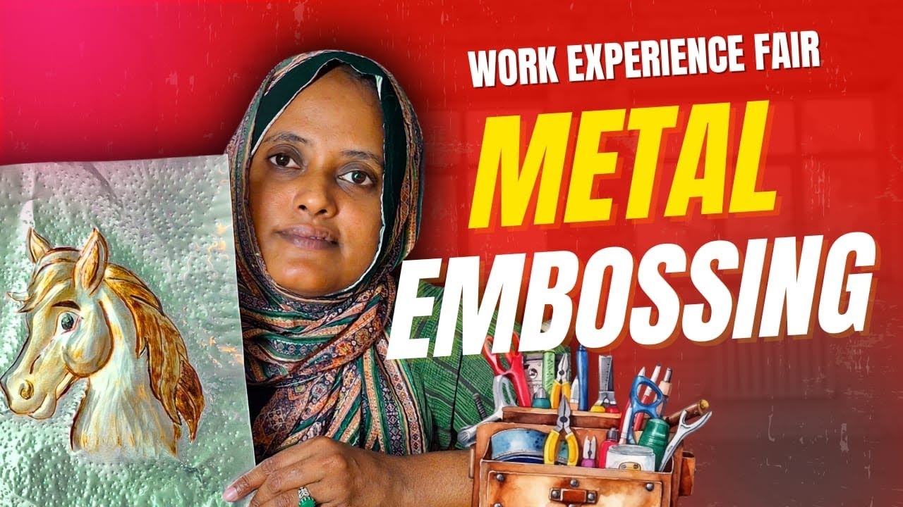 Metal embossing|work experience fair|malayalam|full tutorial|