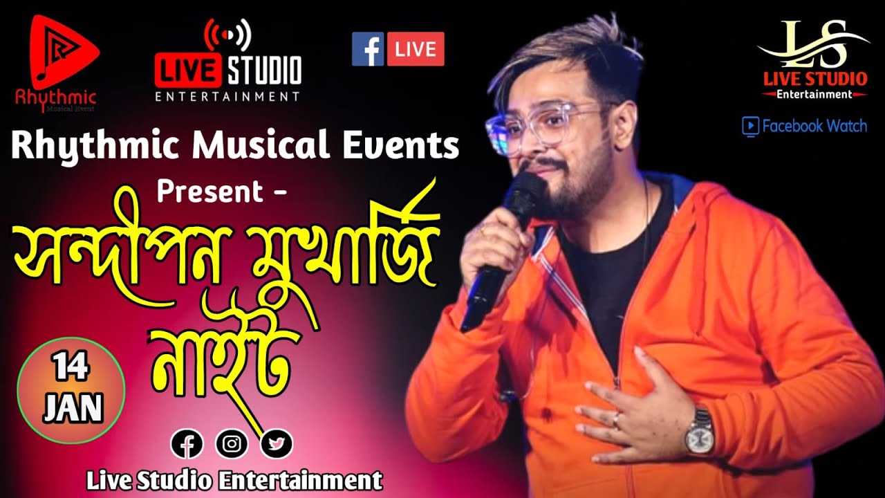 Rhythmic_Musical_Event Present-Singer Sandipan Mukherjee & Anwesha Dutta Night/Live Studio