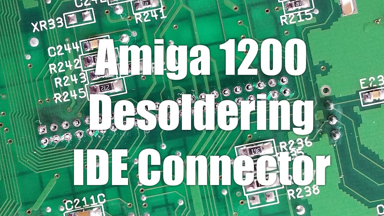 Amiga 1200 desolder IDE connector
