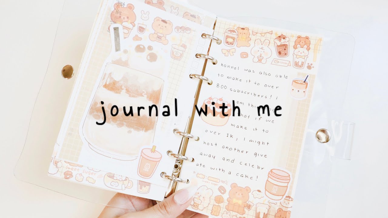 journal with me #1 | real time asmr + mini postcard haul ✨