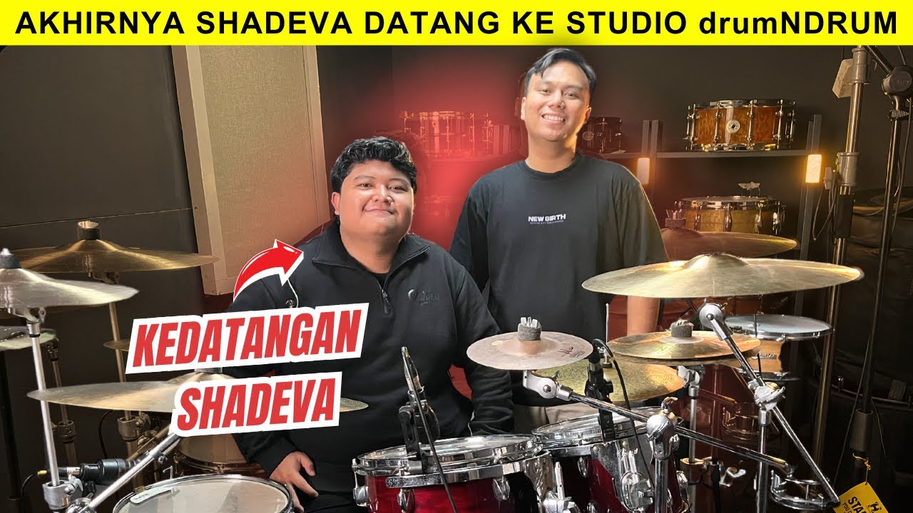 SHADEVA AKHIRNYA BERANI DATANG KE STUDIO drumNDRUM