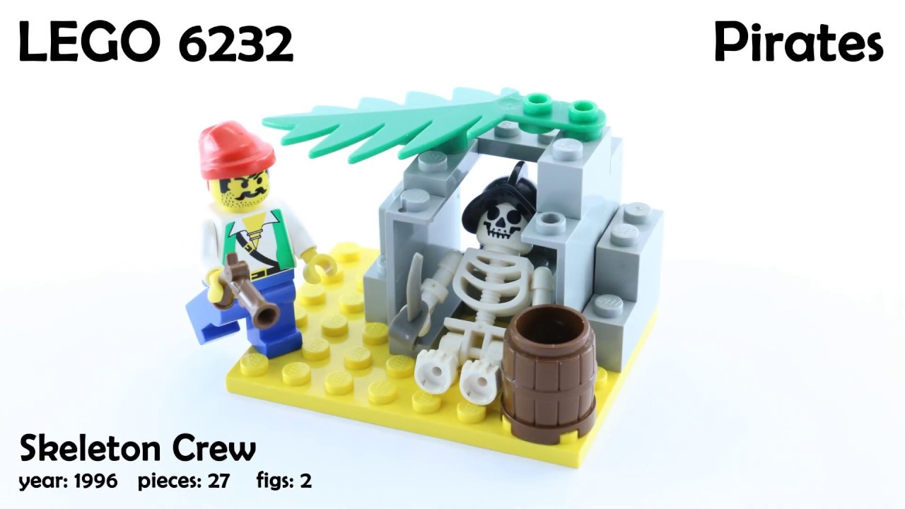 Lego RETRO SET - Pirates - Skeleton Crew - 6232 (speed build)