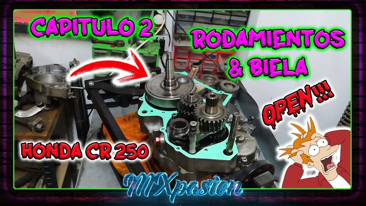CAMBIO RODAMIENTOS de CIGUEÑAL y BIELA *Cap.2* (HONDA CR 250 💥​)