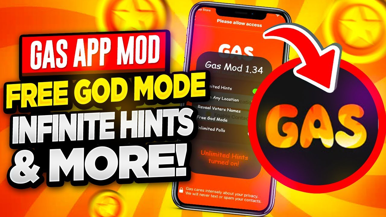 Gas App Hack - Free God Mode, See Who Likes You & More