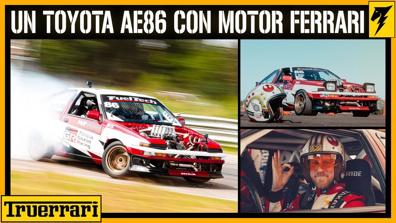 🔰 ASÍ es el TRUERRARI de Perfect_AE86 - un Toyota AE86 con motor FERRARI (Brutal) | ANDEJES