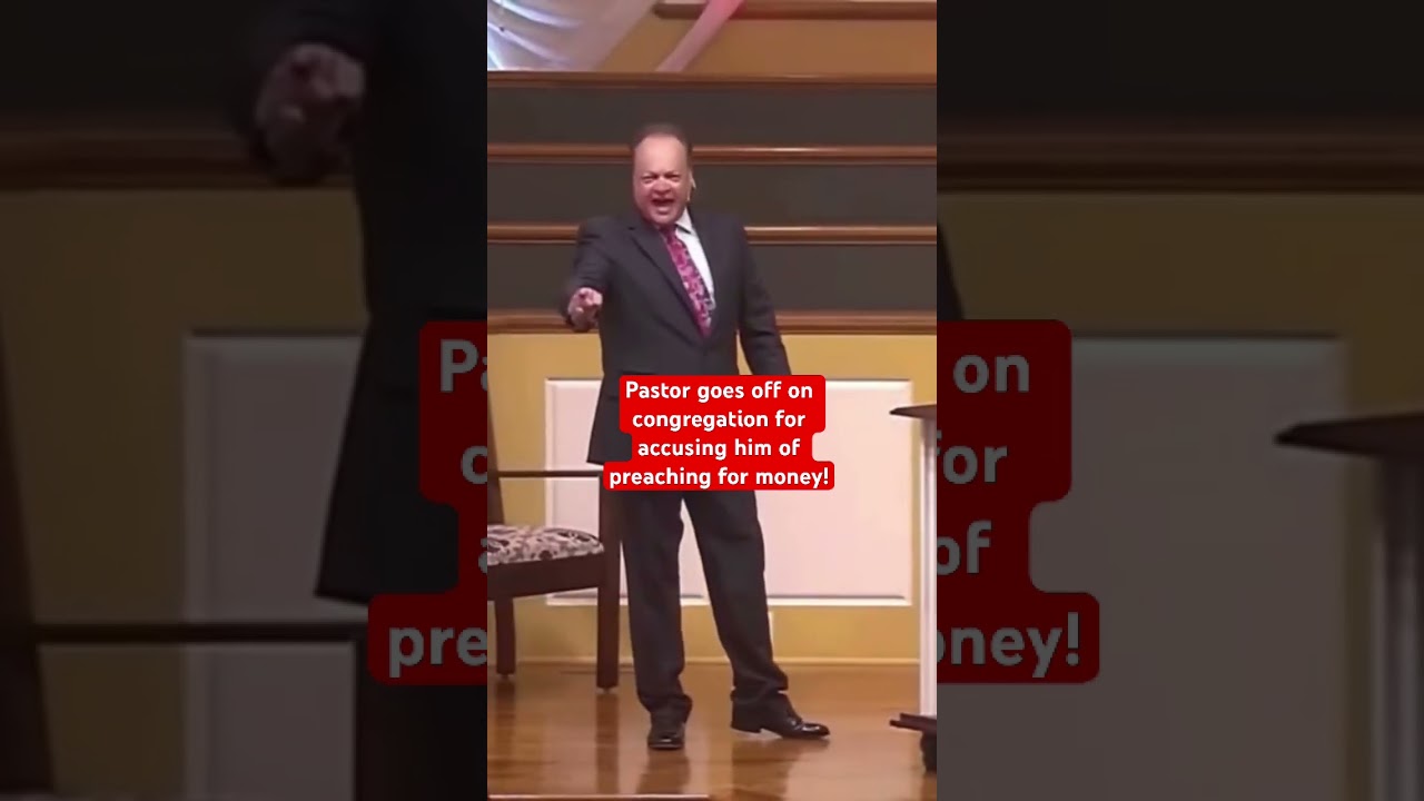 Пастор ругает прихожан из-за денег! #церковь #религия #деньги