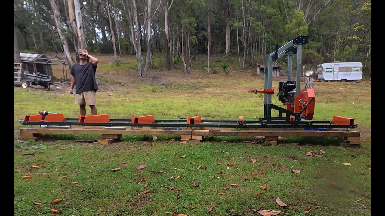 Alibaba Timber Mill First Test | Hobby Farm Slab Cutting