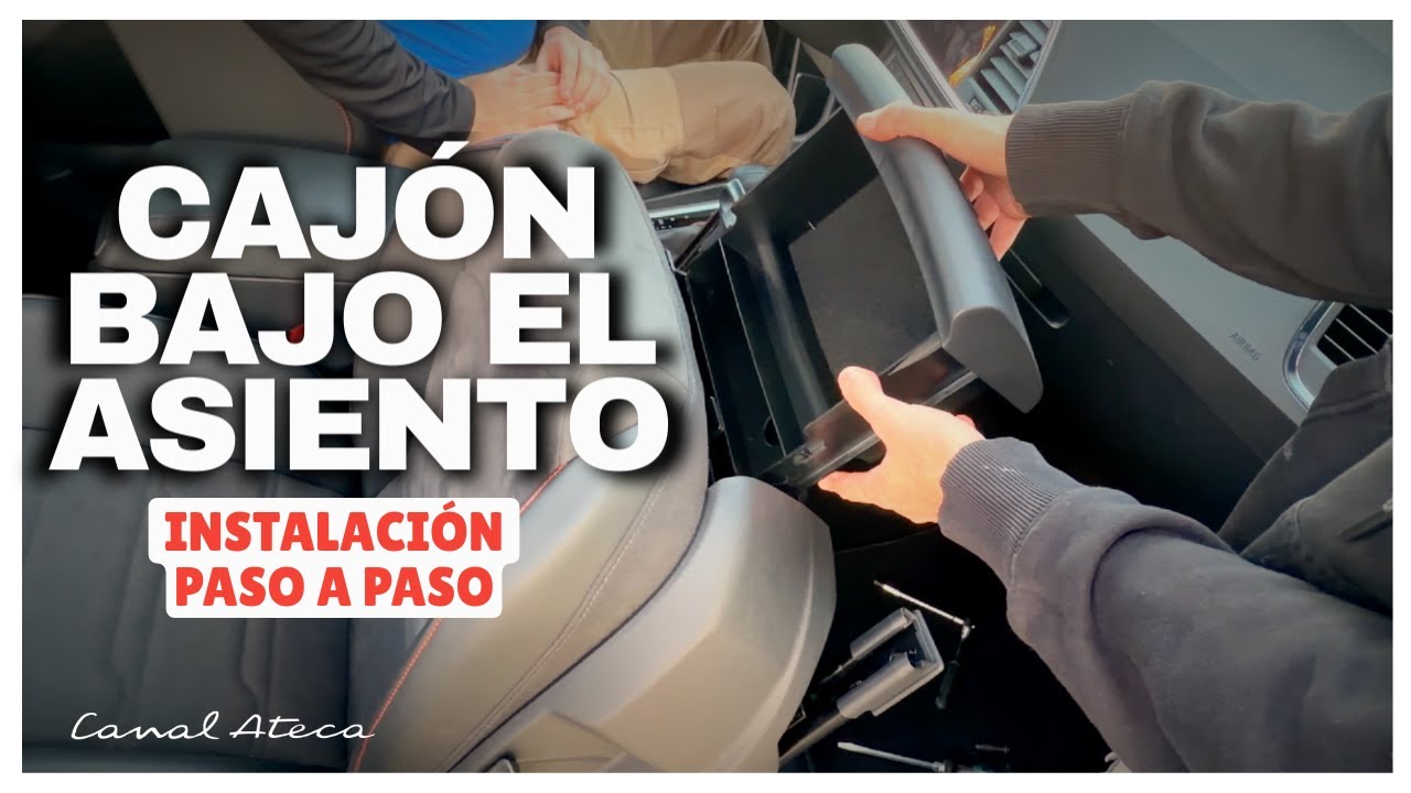 Instalación de un cajón bajo el asiento. Paso a paso.