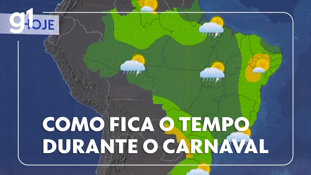 Previsão do tempo: saiba como fica o tempo durante o carnaval em todo o Brasil