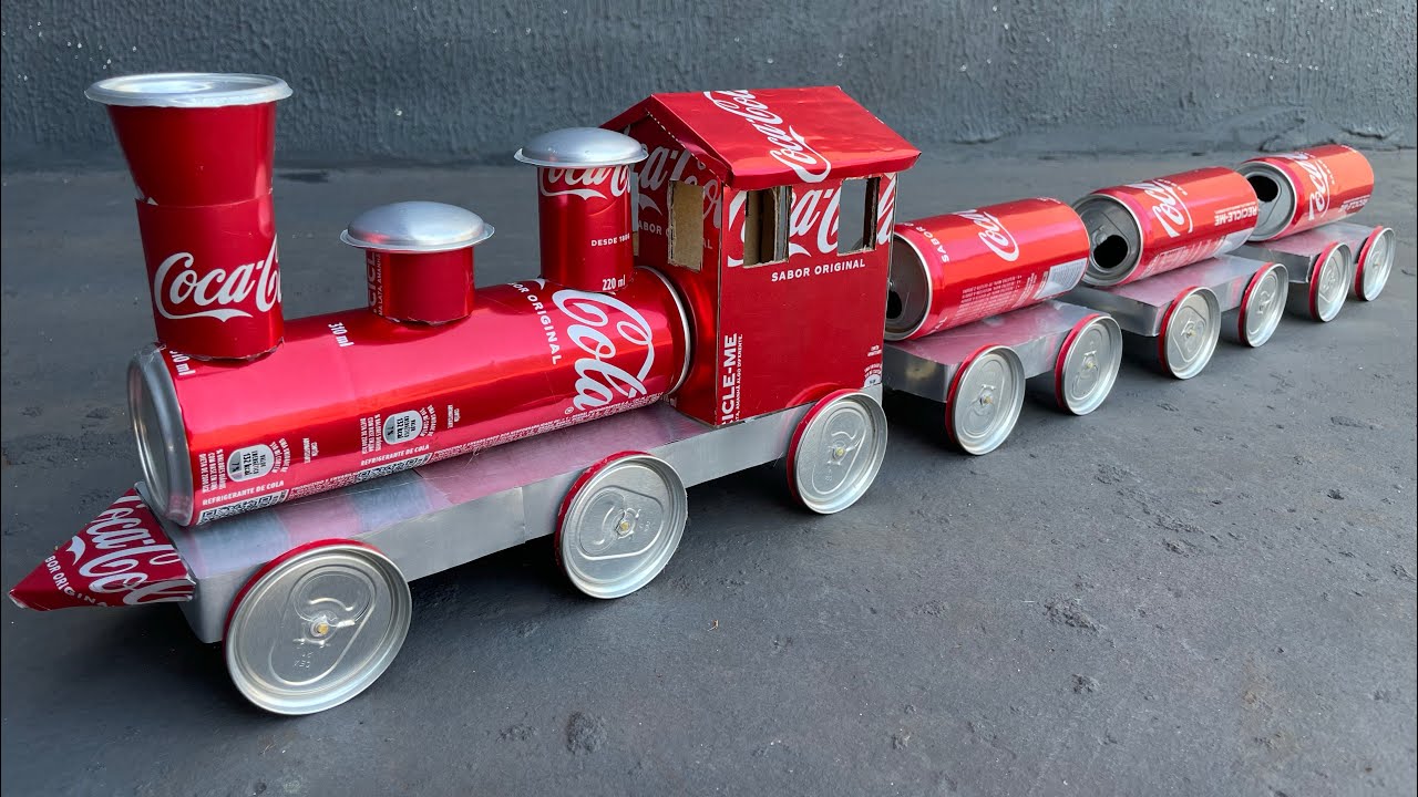 COMO FAZER UM TREM COM MATERIAIS RECICLÁVEIS