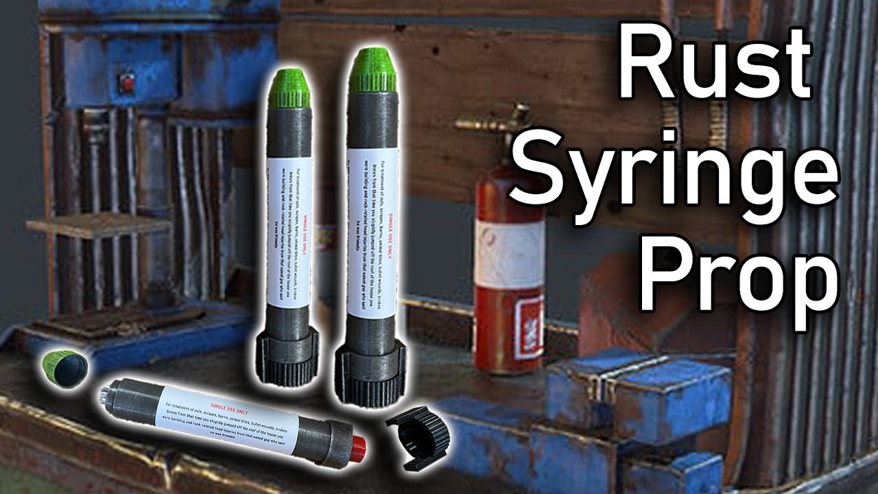 Rust Syringe Prop IRL | 3D Print