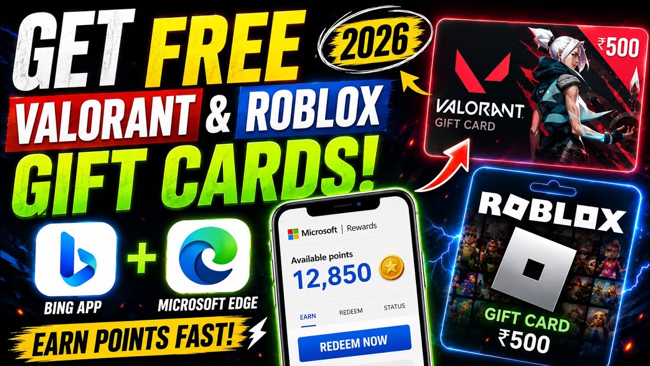🎁 How to Get FREE Valorant & Roblox Gift Cards Using Microsoft Rewards! 💰🔥