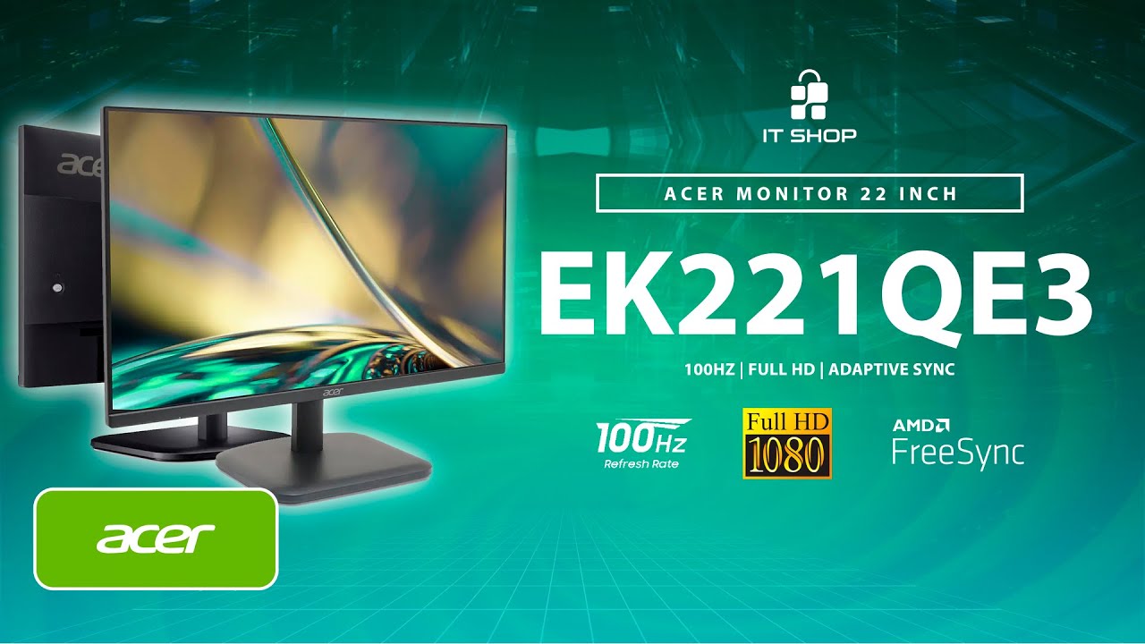 MONITOR KECIL DENGAN SPEK YANG MEMUASKAN & HARGA TERJANGKAU "Review Acer Monitor 21.5 inch EK221QE3"