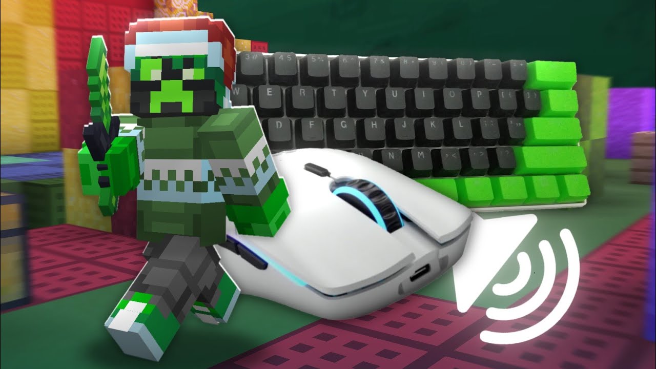 Keyboard + Mouse ASMR | Cubecraft SkyWars