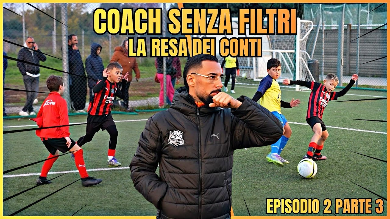 Coach senza filtri . La partita decisiva 😱😳! EP.2 parte 3 . #football #kids #sports 