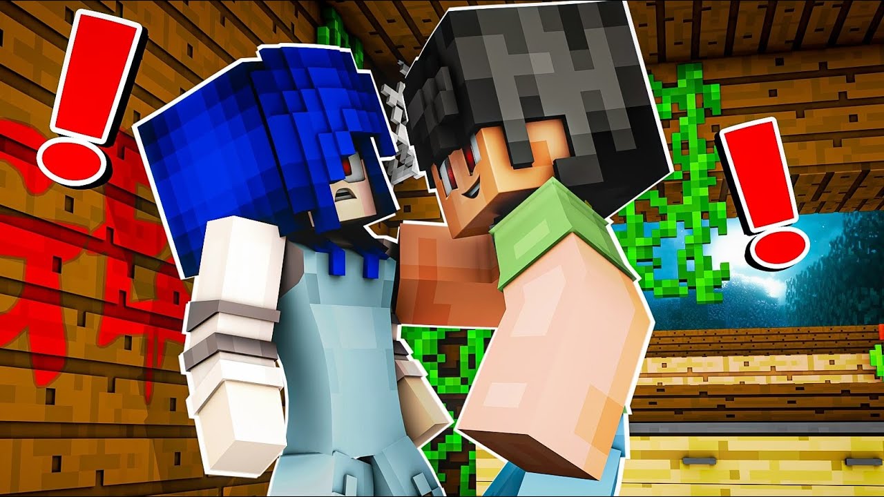 TRAPPED by a killer ?! | Minecraft Zombie Apocalypse (S3 Ep2)