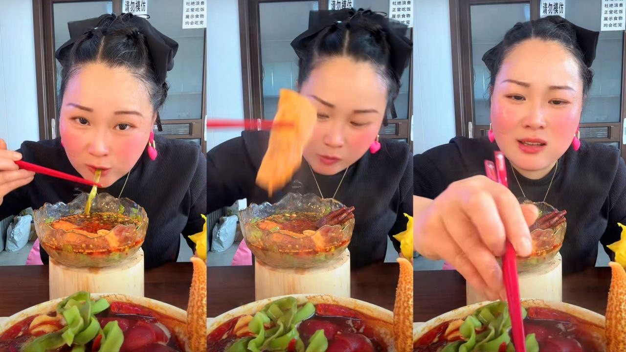 ASMR SPICY MUKBANG: EXTREME CHILI NOODLES & FIERY HOT POT CHALLENGE (EATING SOUNDS)