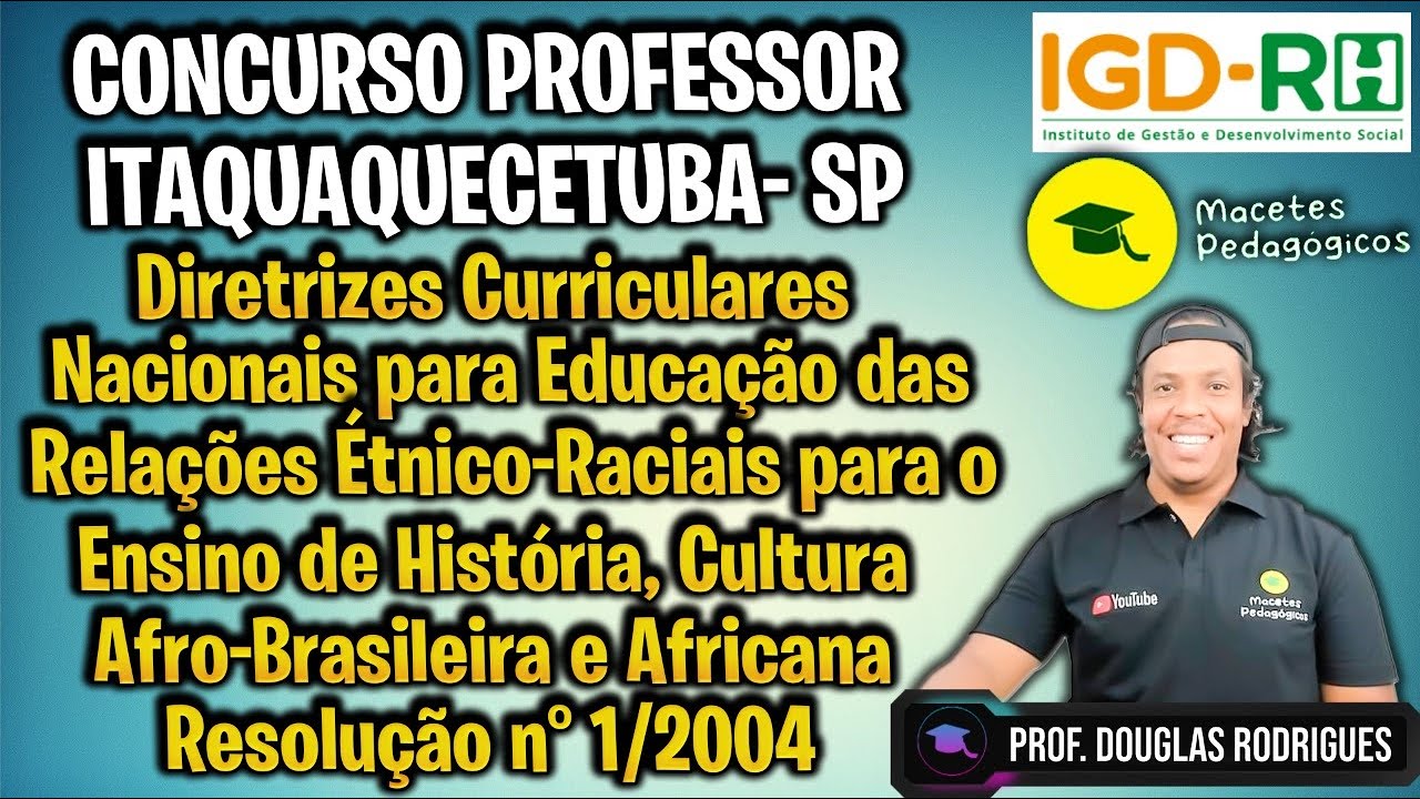 Diretrizes Curriculares Nacionais para a Educação das Relações Étnico-Raciais, Res. 1/2004 -Live 421