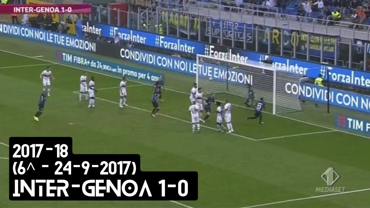 2017-18 (6^ - 24-09-2017) INTER-Genoa 1-0 [D'Ambrosio] Servizio PremiumSport Italia1