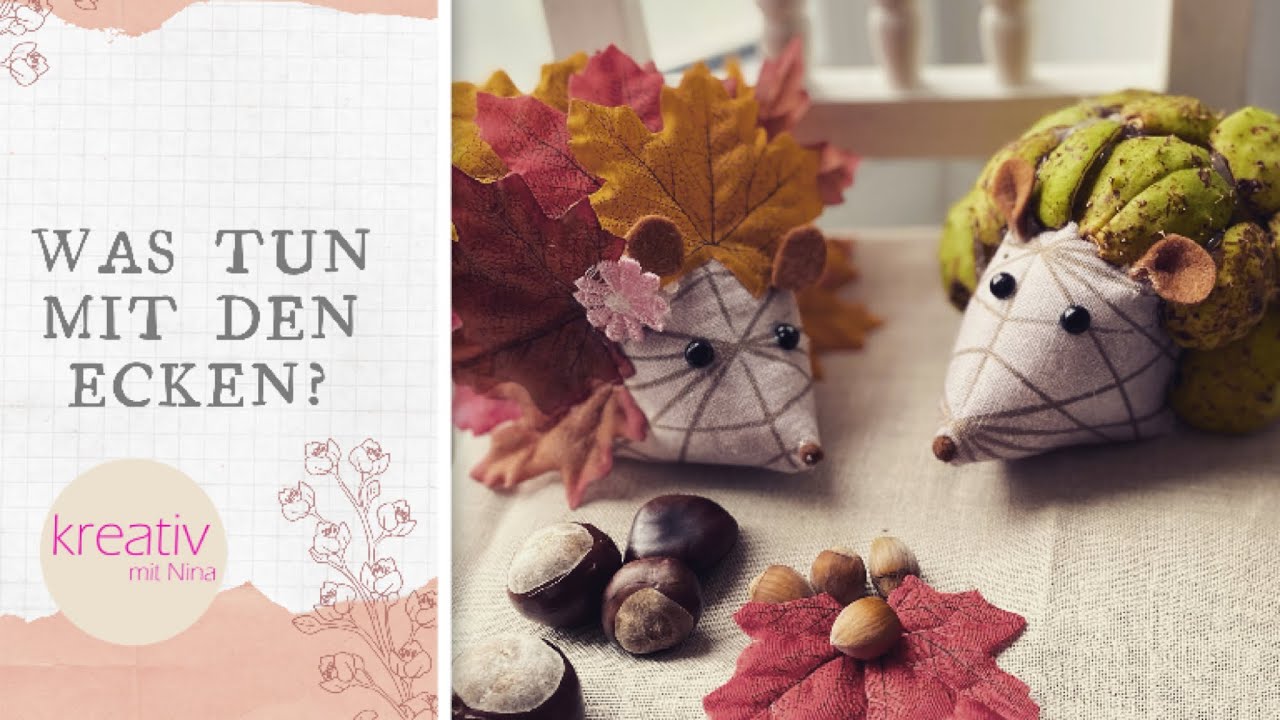 Süßes Stoffreste Projekt 💕🤗 HERBSTIGEL selber machen I 🦔 DIY Dekoideen für den HERBST 🍂 