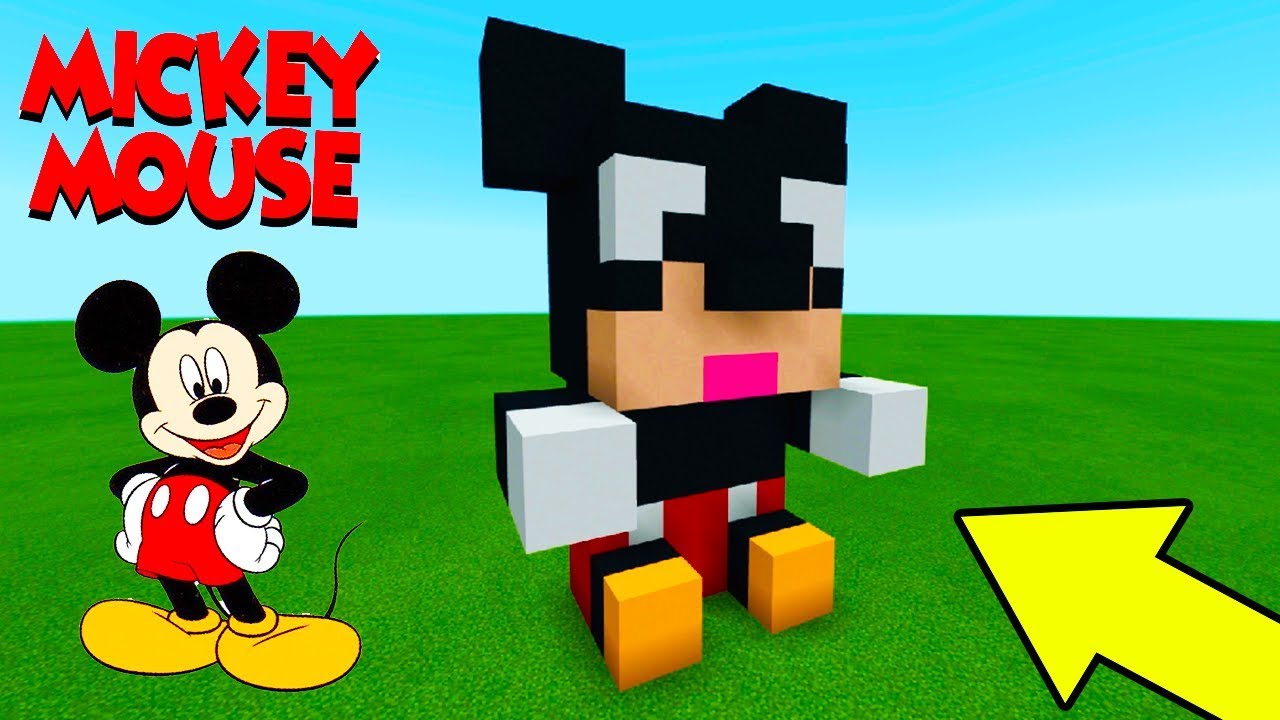 Minecraft: как сделать плюшевую фигурку Микки Мауса
