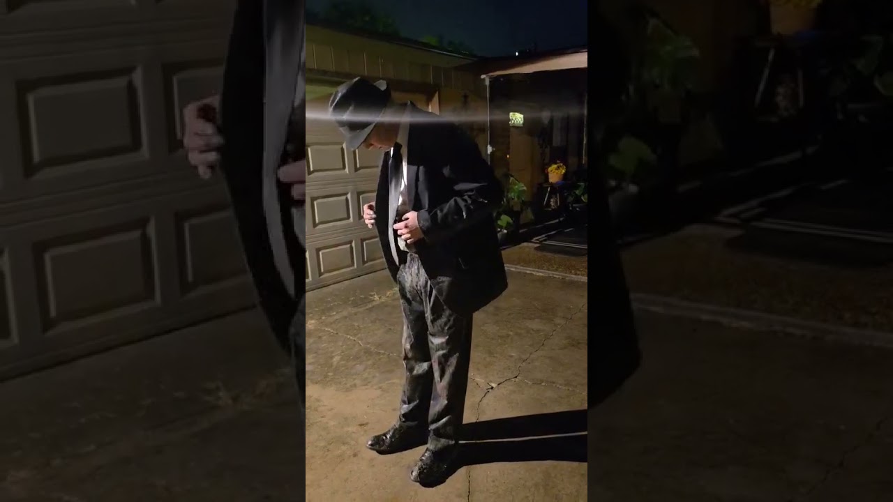 Black Suit n Tie Rain and Mud. Blues Brothers style. #funny#wam#wetlook#rain