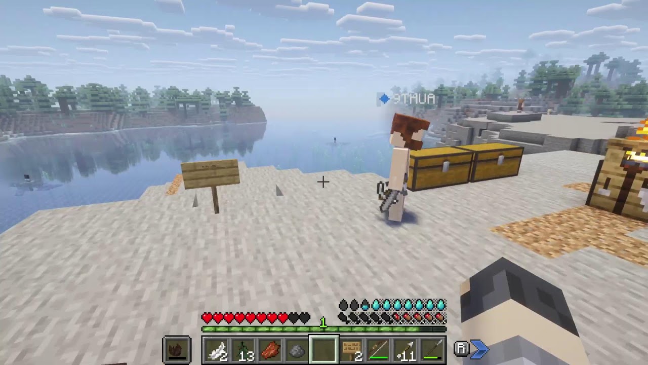 Minecraft | Fantasy with a gun | วันที่ 1.5 หวังว่าคลิปไม่พัง