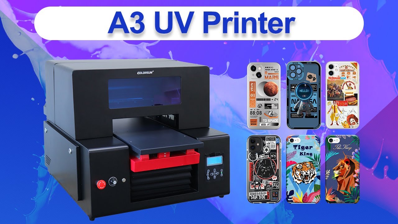 Multifunctional A3 UV DTF printer with two Epson XP600 head for Sticker