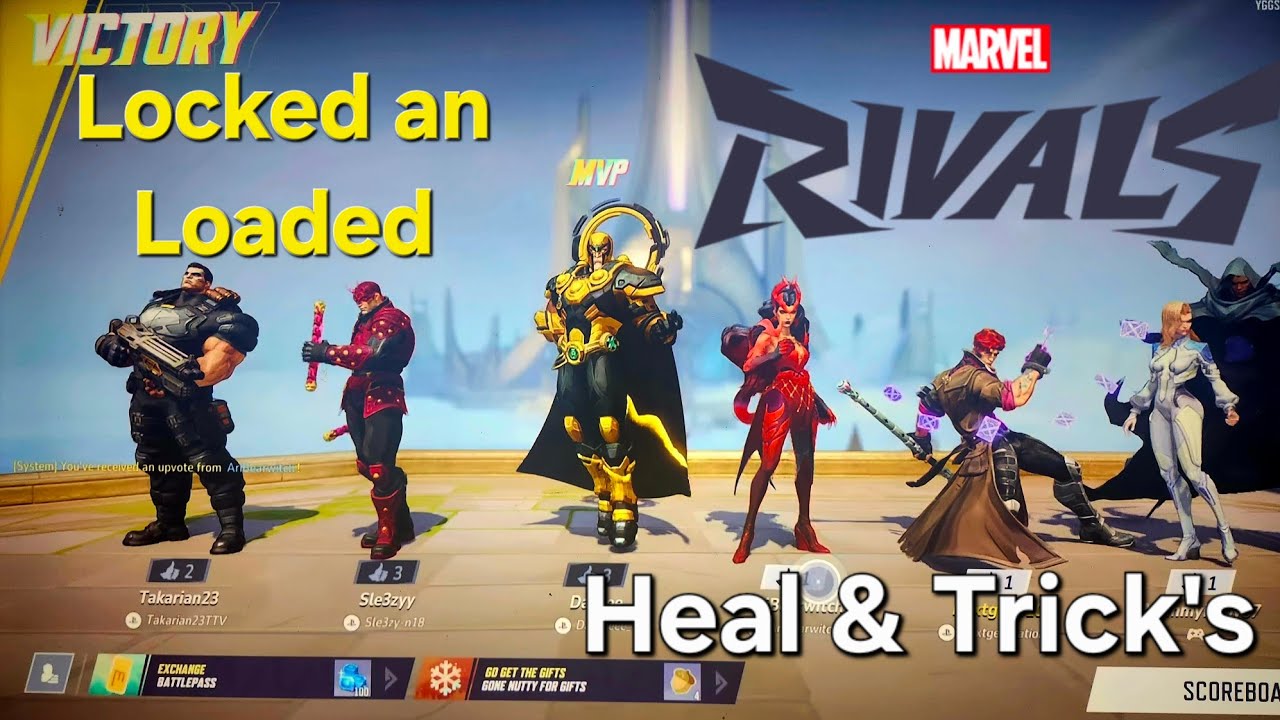LOCK & LOADED - HEAL AN TRICK'S/ CONVOY TROUBLE AND DOMINATION | MARVEL RIVALS!!!