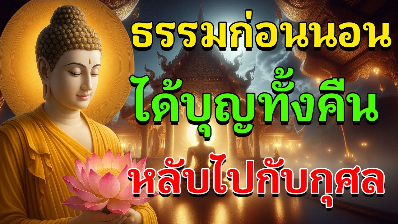 ธรรมก่อนนอน ได้บุญทั้งคืน หลับไปกับกุศล อิ่มใจจนถึงเช้า