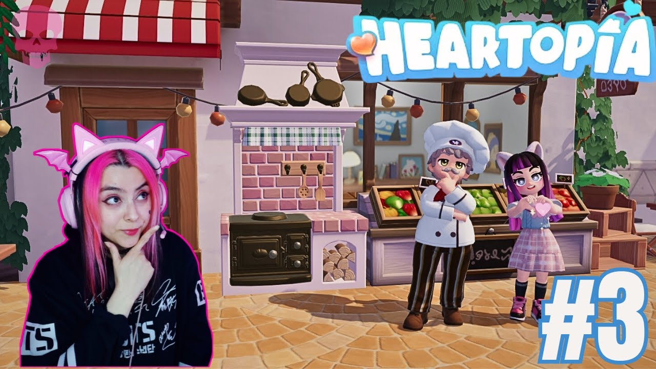 COMPRAS Y AFICIONES | HEARTOPIA #3 💗🦇 JESSY GAMEPLAYS 💀🖤