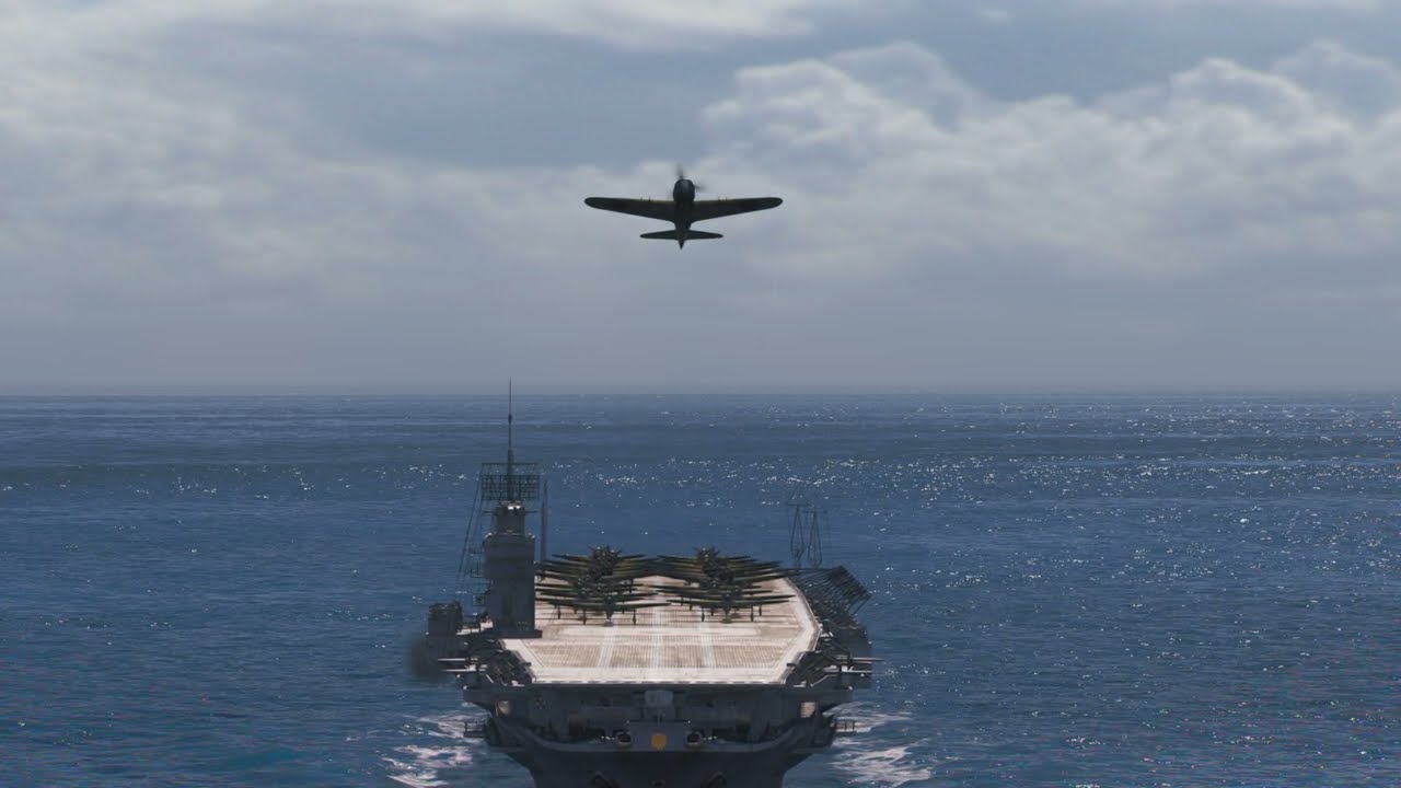 航空母艦 翔鶴の動画【003】（Aircraft carrier SHOKAKU 003/Авианосец shokaku 003_Бурные волны）