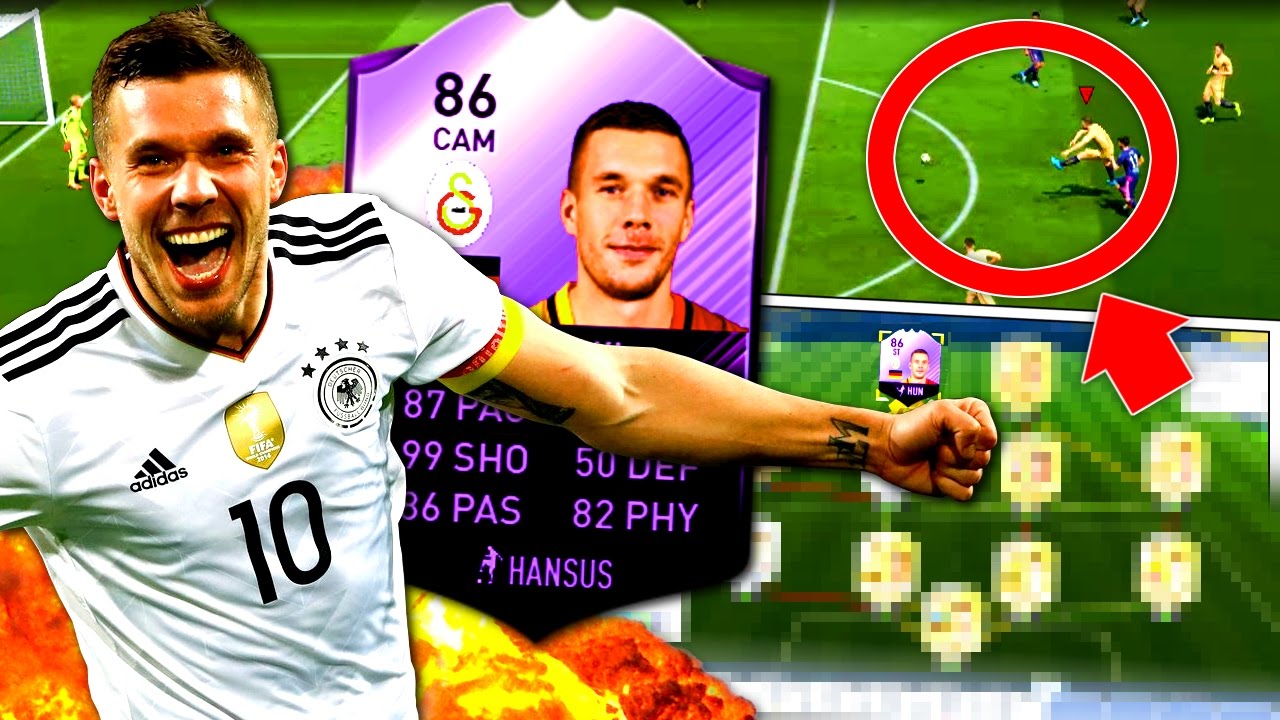 FIFA 17 : DAS WIRKLICH LETZTE SPIEL VON LEGENDE PODOSLKI !! 😱 - 99 SCHUSSKRAFT ⛔️ - DIE SCHLANGE
