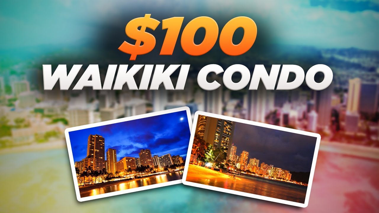 $100 per night Honolulu/Waikiki vacation rental tour