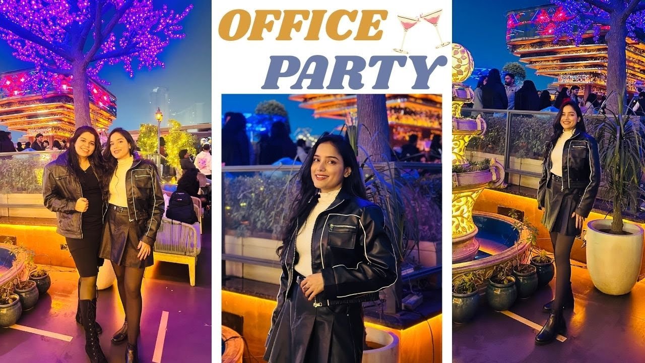 Office Party Vlog- The fun didn&rsquo;t wait for the venue😅 | VLOG 95