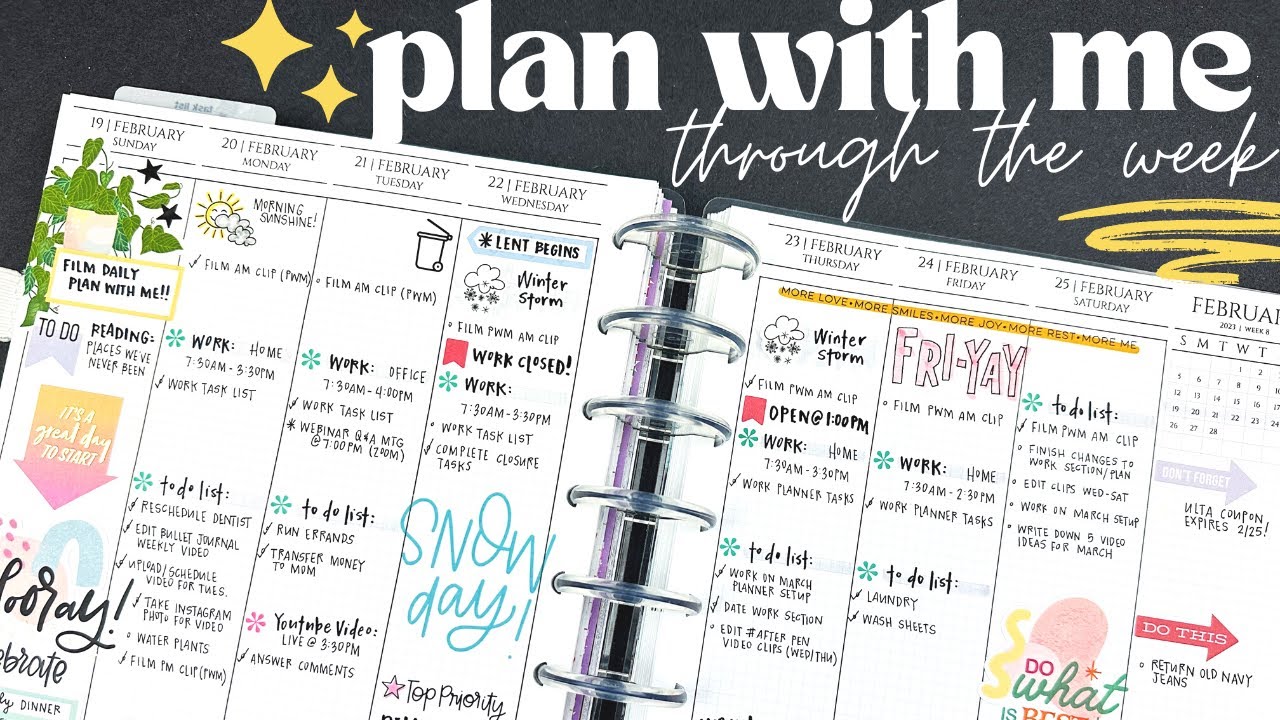 🖊️ PLAN WITH ME | writing in my weekly layout