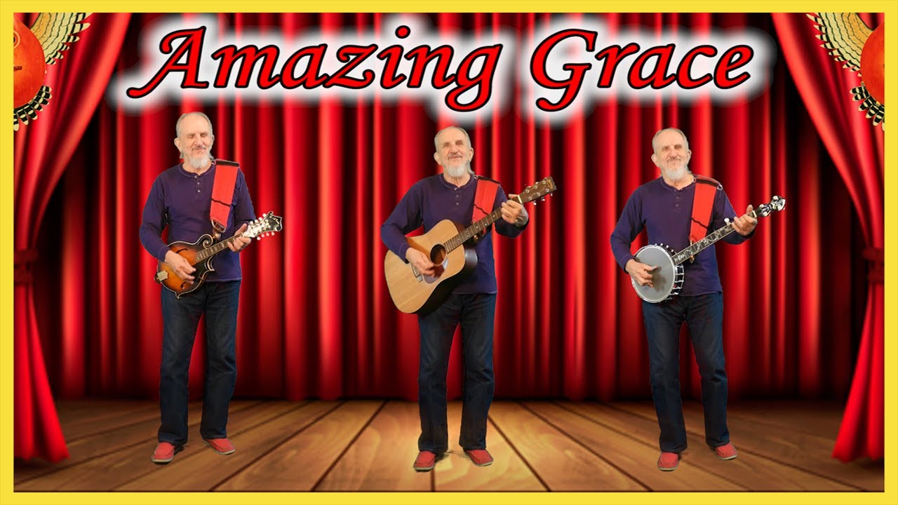 Amazing Grace with Lyrics and featuring my brother Mick on Dobro - Bird Youmans