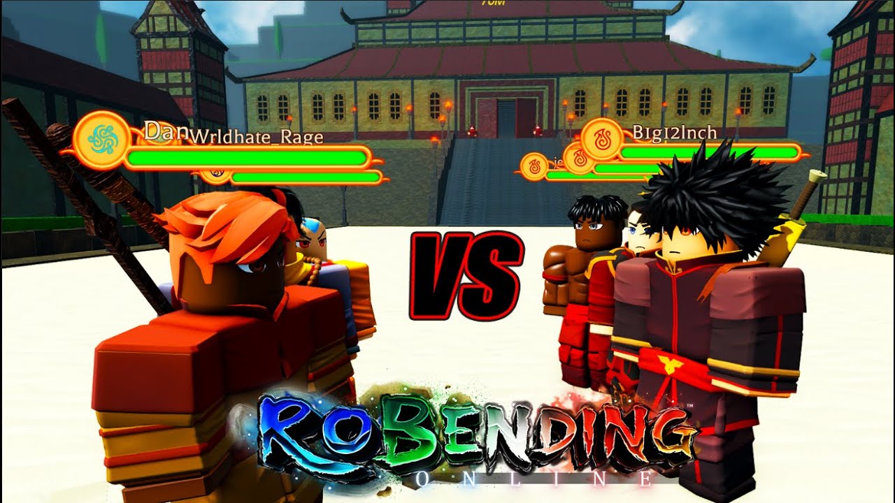 3 air benders vs 3 fire benders in Robending