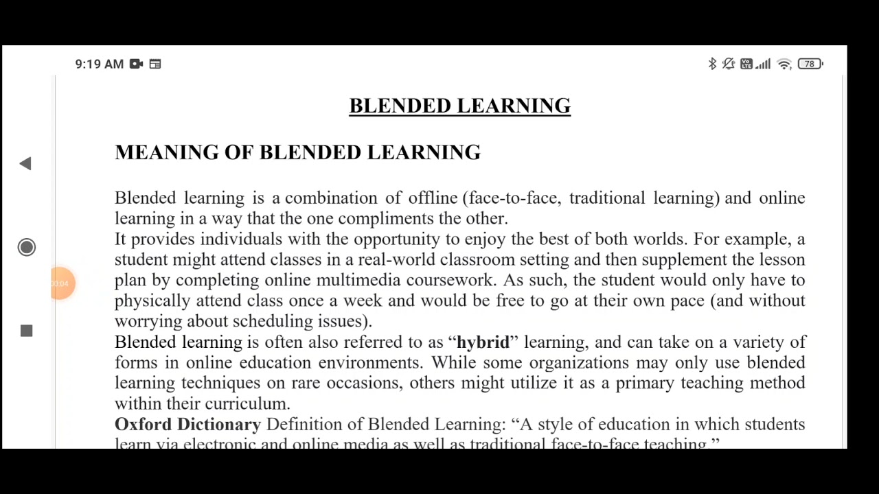 Blended Learning