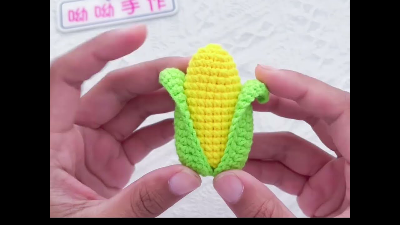 How to Crochet a Cute Corn Keychain 🌽 | Easy Crochet Tutorial for Beginners