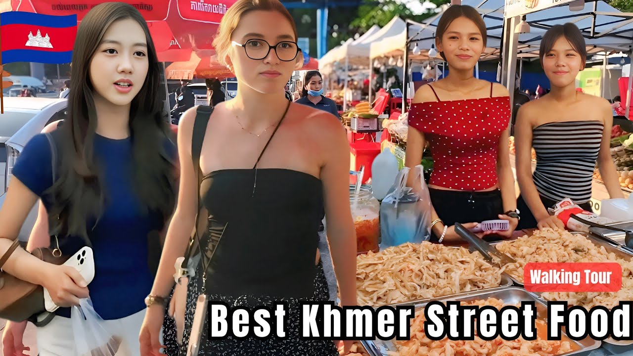 Best Cambodia Street Food Collection: Unique Khmer Food | Real Local Lifestyle & Weekend Walk Tour