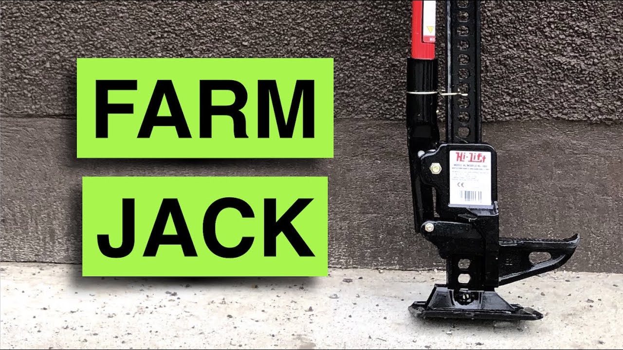 Как БЕЗОПАСНО использовать домкрат Farm Jack! ОБЗОР 48-дюймового литого стального домкрата HL484 ...