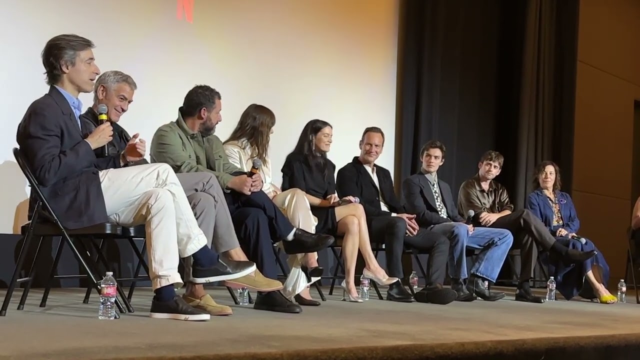 Jay Kelly Q&A with George Clooney, Adam Sandler, Noah Baumbach and others 11/9/2025.