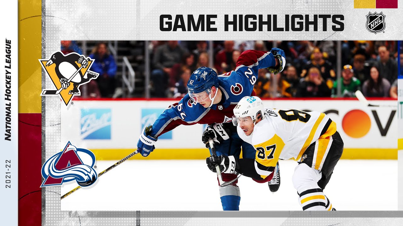 Penguins @ Avalanche 4/2 | NHL Highlights 2022