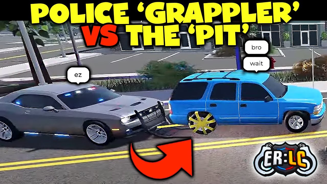 Полицейский «GRAPPLER» против «The PIT»! Что лучше останавливает машины? | ERLC ROBLOX