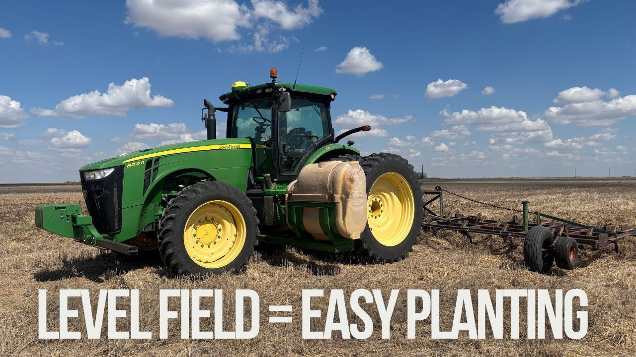 Leveling My New Farm Ground for Wheat Plant 2026 with John Deere Field Cultivator