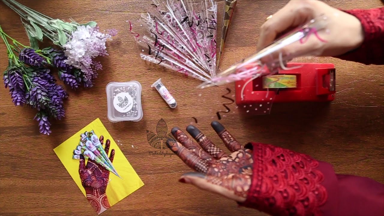 How to roll a henna/mehndi cone by MehndiByHayat