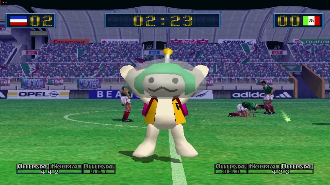 Virtua Striker 2 ver. 2000.1 - MVP ROYAL GENKI Playthrough - Arcade Mode