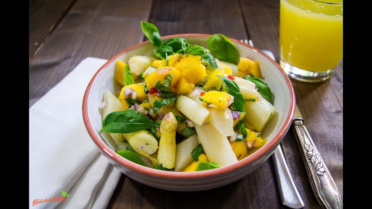 fruchtiger Spargelsalat mit Mango -- Rezept und Anleitung